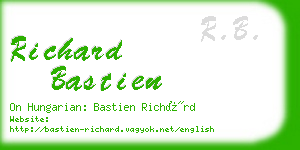 richard bastien business card